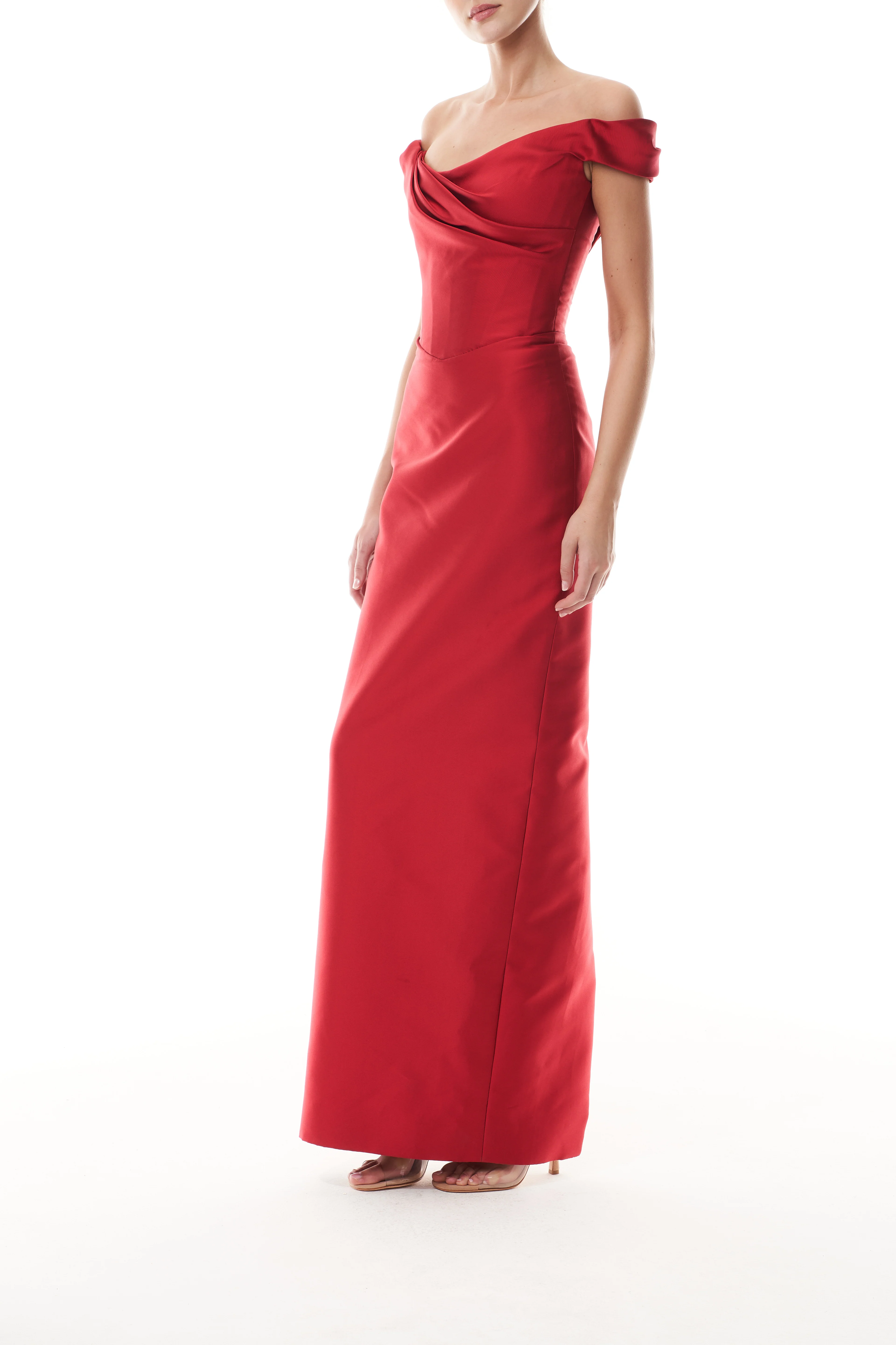 Siren Off-The-Shoulder Column Gown - Image 3