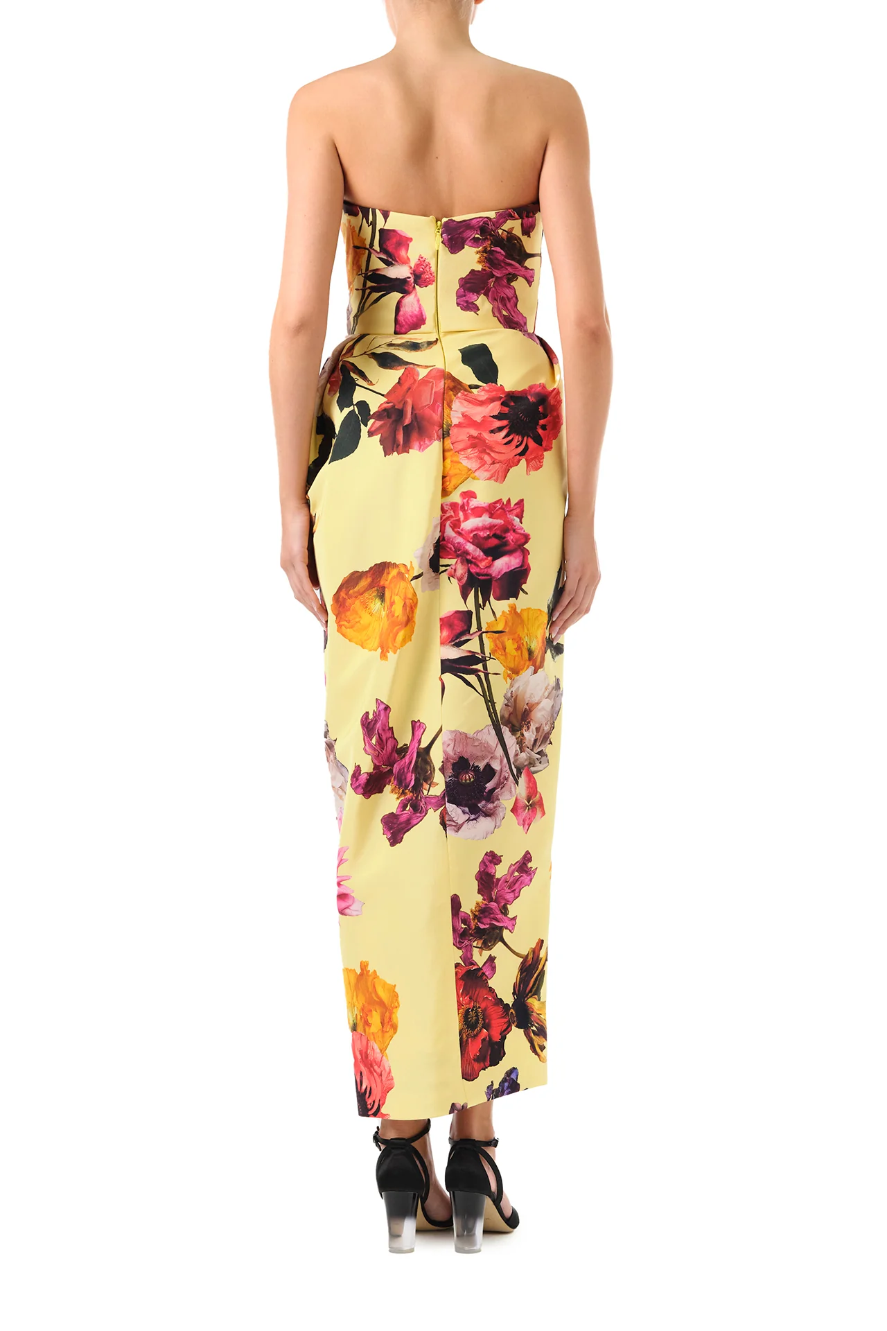 Strapless Floral Cocktail Dress - Image 5