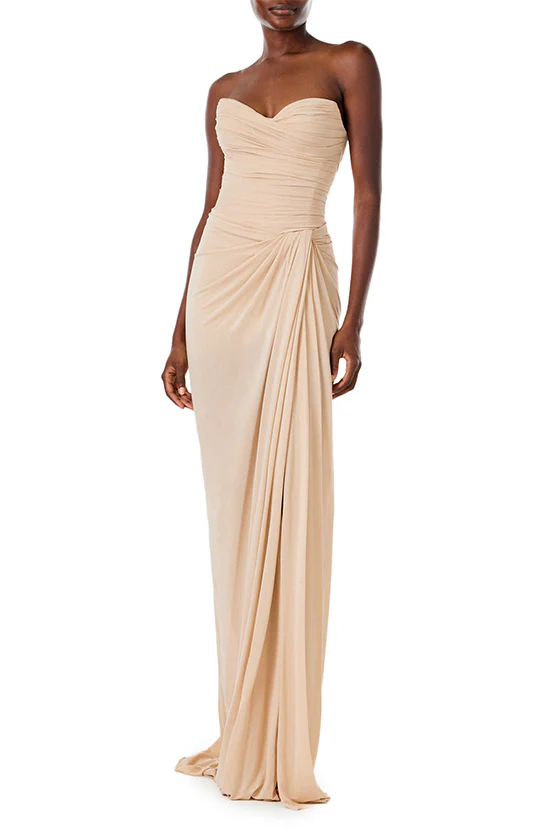 Strapless Matte Jersey Gown - Image 2