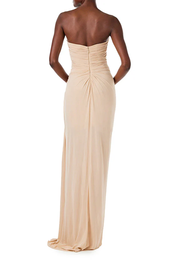 Strapless Matte Jersey Gown - Image 4