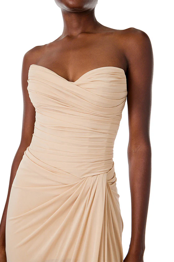 Strapless Matte Jersey Gown - Image 5