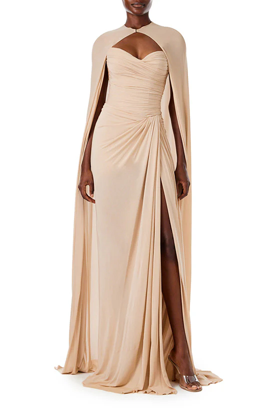 Strapless Matte Jersey Gown - Image 6