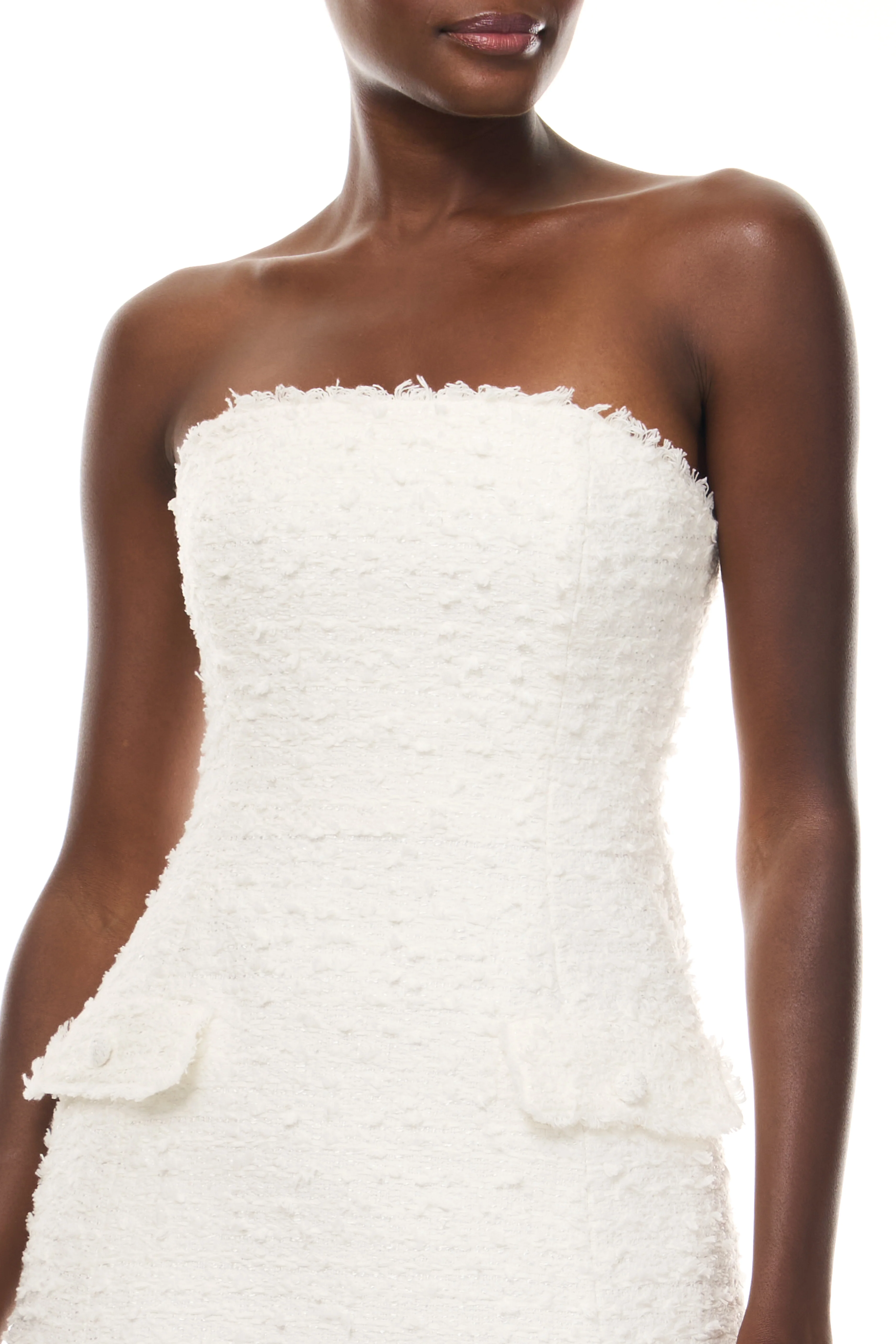 Sculpted Tweed Mini Dress - Image 3